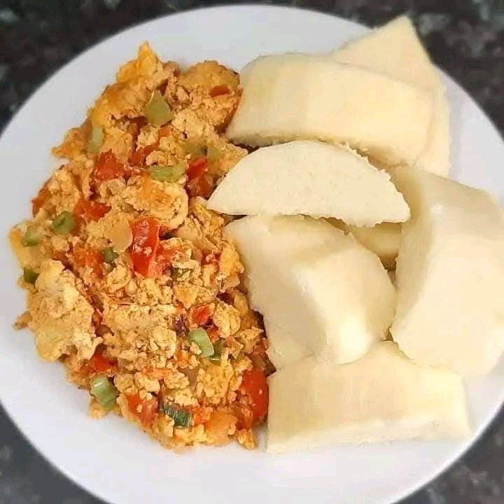 Yam & Egg Sauce